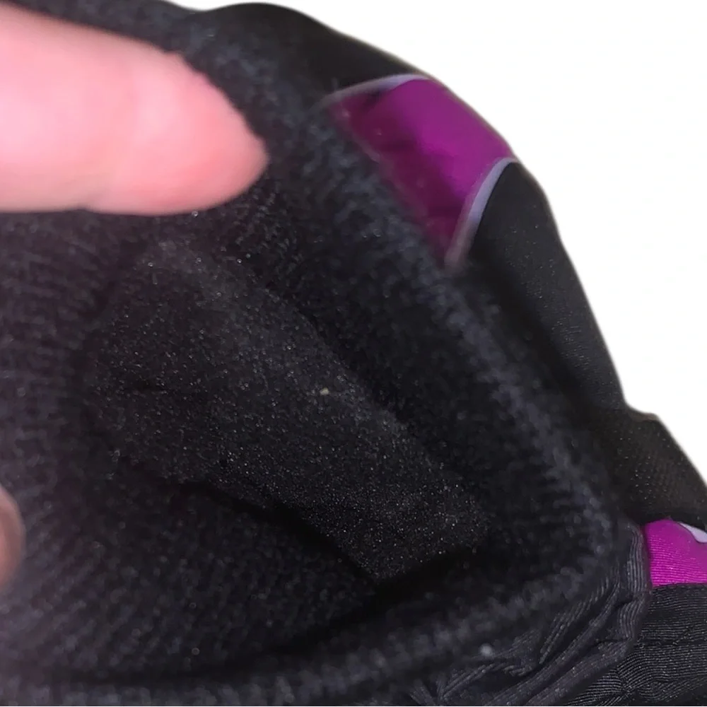 Thinsulate 3M 80G Insulation Black and Purple Mittens Girls